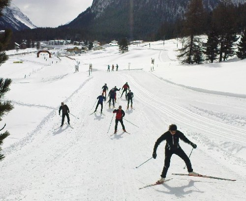 Løyper mellom St.Moritz og Pontresina
